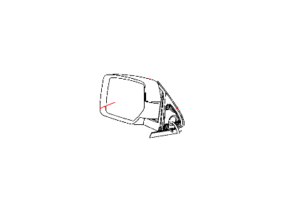 Mopar 55157192AM Outside Rear-View Mirror Right