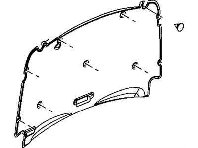 Mopar 55197309AB INSULATIO-Hood