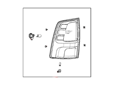 Mopar 68093081AB Lamp-Tail Stop Backup