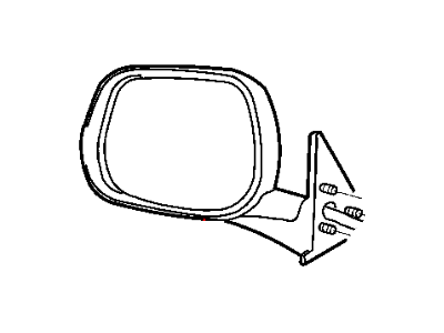 2002 Dodge Ram 3500 Car Mirror - 55076488AE