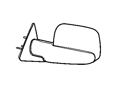 Mopar 55156334AC Passenger Side Mirror Outside Rear View