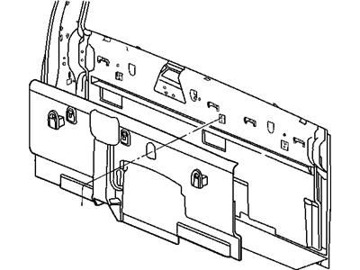 Mopar 5GR33WL5AD Panel-Cab Back Trim