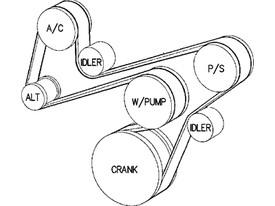 Dodge Dakota Drive Belt - 4854259