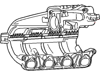 Mopar 4884437AA Engine Air Intake Manifold Assembly Upper