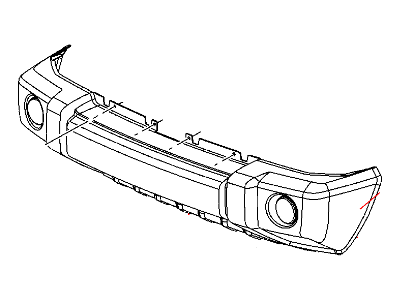 Mopar 5JU641EMAC Front Bumper Cover