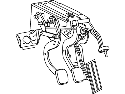 Mopar 4763022AD Pedal-Brake, Clutch, And ACCELERA