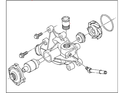 Mopar 53021074AF Water Pump Compatible