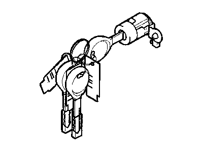 2005 Dodge Stratus Door Lock Cylinder - MN133163