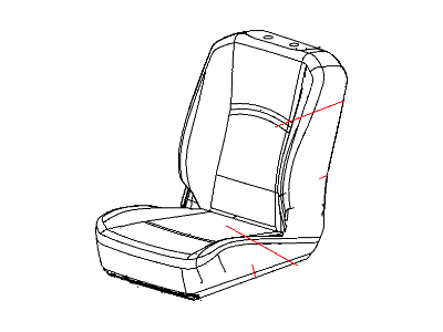 Mopar 5LG38BD3AA Front Seat Back Cover