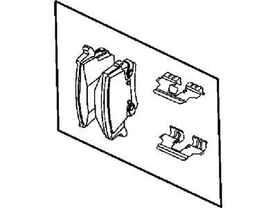 Mopar 5142560AB Rear Disc Brake Pad Kit