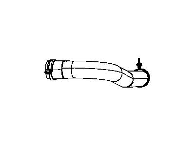 Mopar 55056954AB Hose-Radiator Inlet