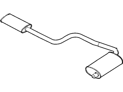 Mopar 4581371AJ Exhaust Muffler And Resonator