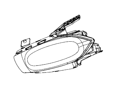 Mopar 68083911AE Replacement Headlight Assembly Compatible