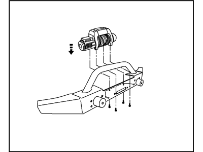 Mopar 82209909AB WINCH Kit-Power - Bumper Mounted