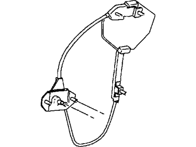 Mopar 4783338AB Rear Door Window Regulator