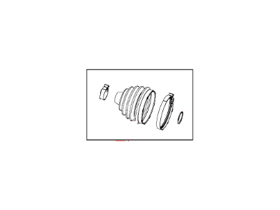 Mopar 68173891AA Boot Kit-Half Shaft