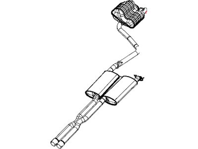 2012 Dodge Challenger Exhaust Pipe - 68058774AC