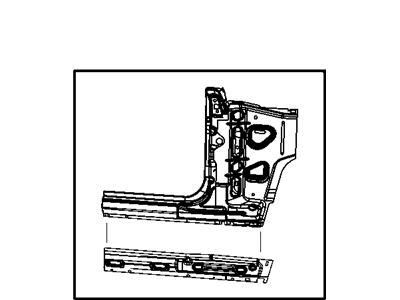 Mopar 68002322AH Panel Kit-Body Side Aperture Front