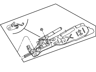 Mopar 52128916AE Bracket-Parking Brake Lever