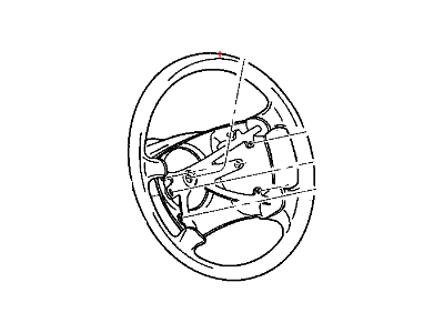 2000 Dodge Ram 1500 Steering Wheel - 5FL421X9AD