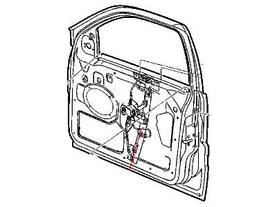 Mopar 4589171AA Power Window Regulator & Motor Assembly Front Left