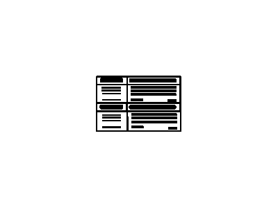 Mopar 5161625AA Label-Fuse Block