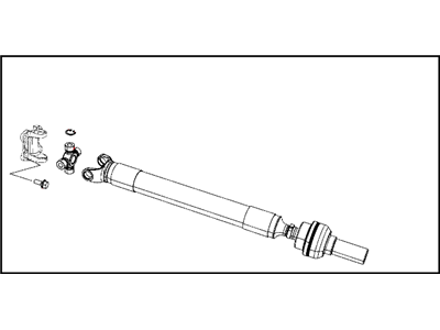 Mopar 52123021AC Front Drive Shaft Assembly