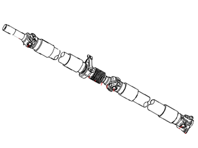 2008 Dodge Ram 1500 Drive Shaft - 52123014AA