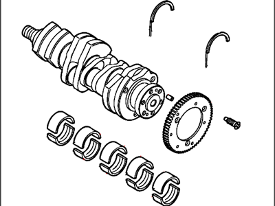 Jeep Compass Crankshaft - 68317350AA