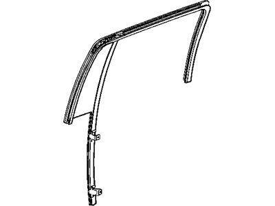 Mopar 55364077AA Glass-Rear Door