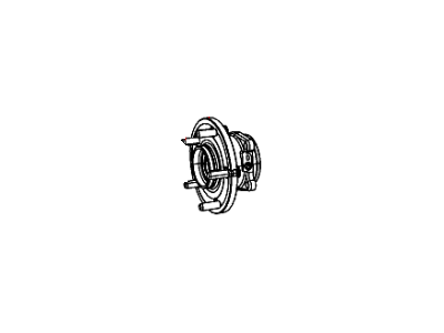 Mopar 4721578AE Wheel Bearing And Hub Assembly Front