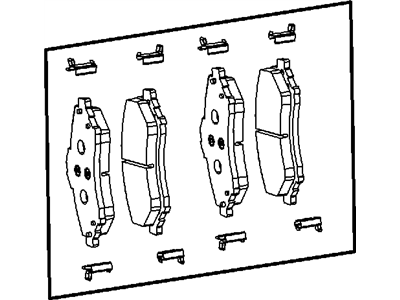 2011 Chrysler Town & Country Brake Pad - V1013152AA