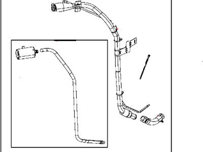 2013 Jeep Wrangler Fuel Filler Neck - 4721290AN