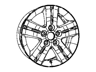 Mopar ZX30DSLAG Aluminum Wheel