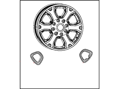 2015 Ram 2500 Spare Wheel - 1VQ85DD5AA