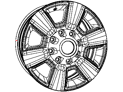 Mopar 1VQ87HWLAA Aluminum Wheel