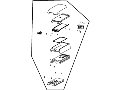 Mopar 1WN92DK2AA Console ARMREST