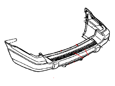 Mopar 5FY081LPAE Rear Bumper Cover