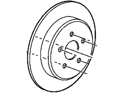 2009 Chrysler PT Cruiser Brake Disc - 5085651AB