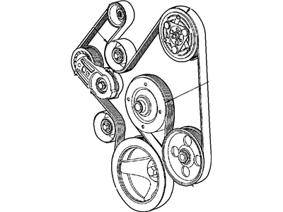 5.7 hemi belt routing sale