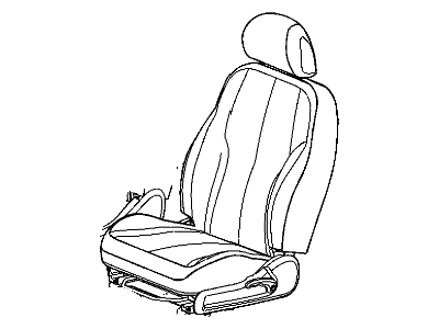 Mopar 1CW841D5AA Front Seat Back Cover