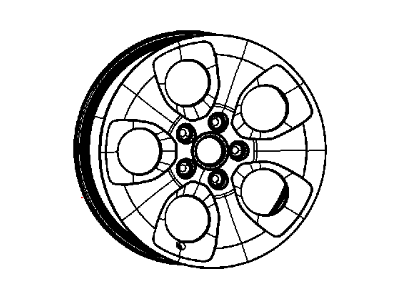 Mopar 5MY08RXFAA Aluminum Wheel
