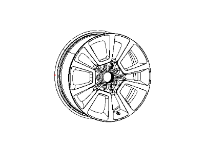 Mopar 1JX81DX8AB Blackwheel