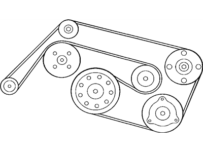 Chrysler Crossfire Drive Belt - 5097758AA