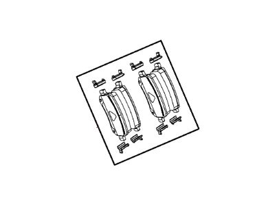 2010 Dodge Grand Caravan Brake Pad - 68044761AB