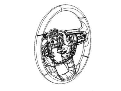 2019 Ram 3500 Steering Wheel - 6WR752N8AA