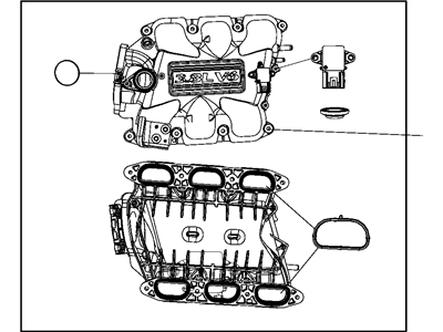 2008 Chrysler Town & Country Intake Manifold - 4781577AL