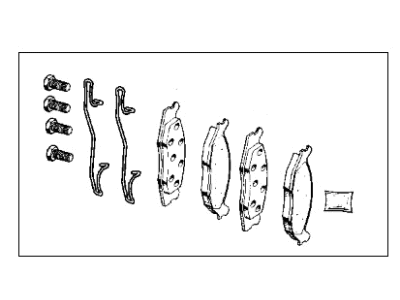 2002 Jeep Grand Cherokee Brake Pad - V1013592AB