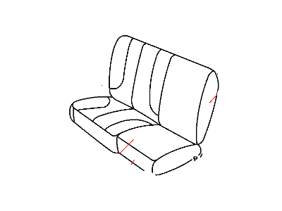 Mopar 1EY511D5AA Rear Seat Cushion Left