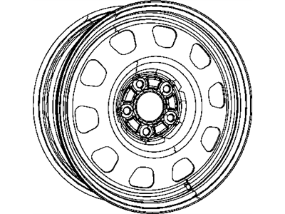 Dodge Caliber Spare Wheel - 5105032AA
